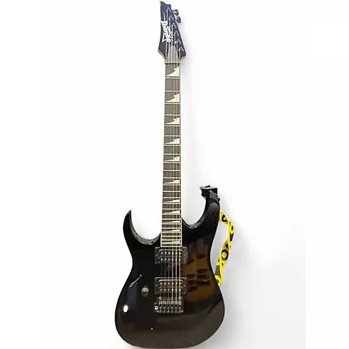 Used Ibanez GRG120BDX Left Handed Black Electric Guitar Black - musicians--Friend