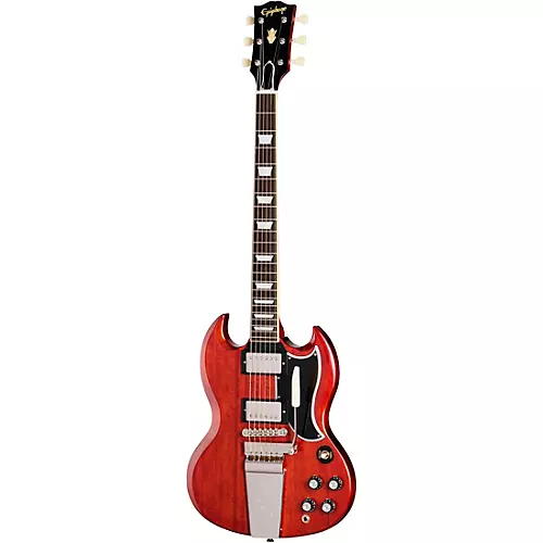 Epiphone 1964 SG Standard with Maestro Vibrola Reissue Electric Guitar Cherry Red - musicians--Friend
