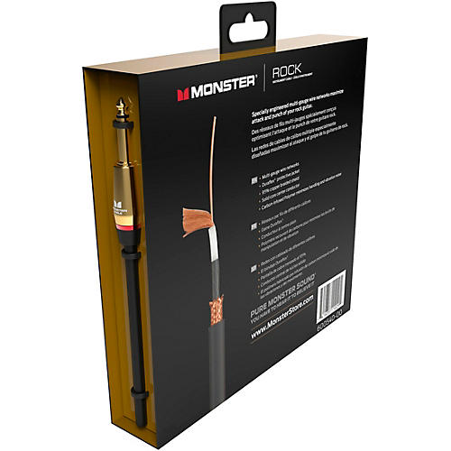 Monster Cable Prolink Rock Pro Audio Instrument Cable 21 ft. Black - musicians--Friend