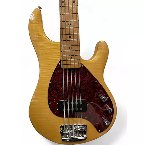 Used OLP STINGRAY STYLE FLAME MAPLE Electric Bass Guitar FLAME MAPLE - musicians--Friend