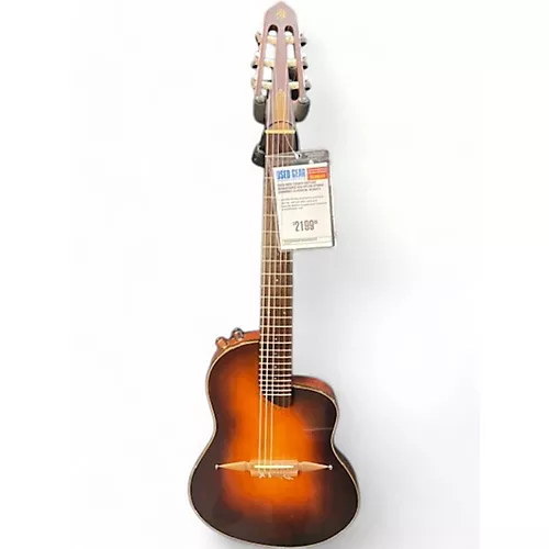 Used Rick Turner Guitars Renaissance RS6 Nylon Hybrid Sunburst Classical Acoustic Electric Guitar Sunburst - musicians--Friend