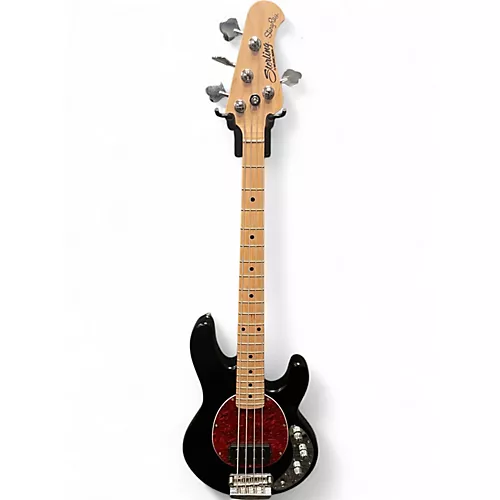 Used Sterling by Music Man Stingray Shortscale  Black Electric Bass Guitar Black - musicians--Friend