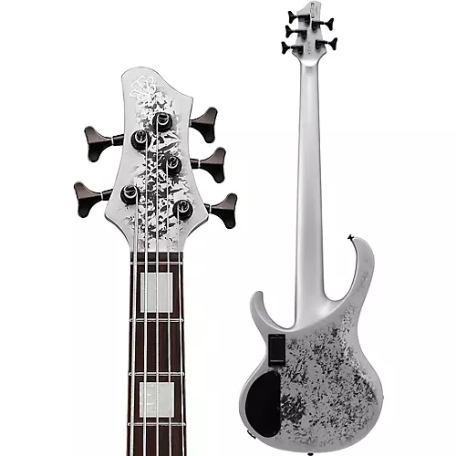Ibanez BTB25TH5 5-String Electric Bass Guitar Silver Blizzard Matte - musicians--Friend