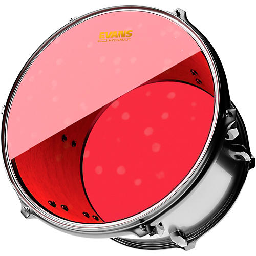 Evans Red Hydraulic Drum Head 8 in. - musicians--Friend