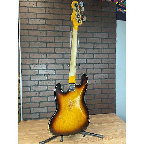Used Fender LTD CUSTOM JAZZ BASS HREL 3 Color Sunburst Electric Bass Guitar 3 Color Sunburst - musicians--Friend
