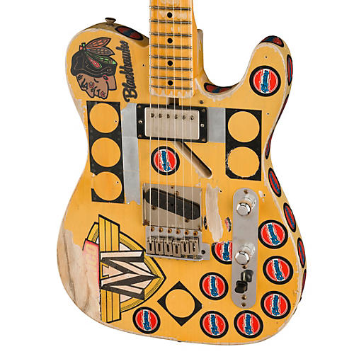 Fender Custom Shop Limited-Edition Terry Kath Telecaster Electric Guitar Masterbuilt By Dennis Galuszka Aged Vintage White - musicians--Friend
