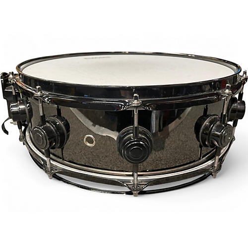 Used DW 14in METAL BLACK NICKEL Drum BLACK NICKEL 33 - musicians--Friend