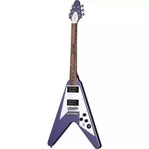 Epiphone Kirk Hammett 1979 Flying V Electric Guitar Ebony - musicians--Friend