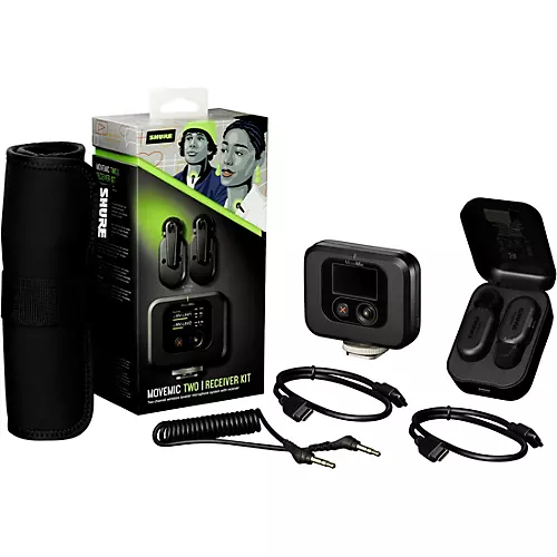 Shure MoveMic Kit Two-Channel Wireless Lavalier Microphone System With MoveMic Receiver - musicians--Friend
