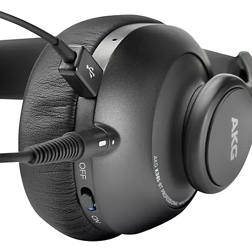 AKG K361-BT Over-Ear, Closed-Back Foldable Studio Headphones With Bluetooth Black - musicians--Friend