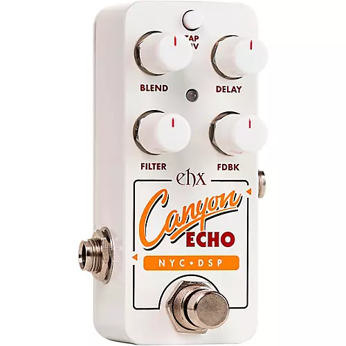 Electro-Harmonix Canyon Echo Digital Delay Effects Pedal White - musicians--Friend