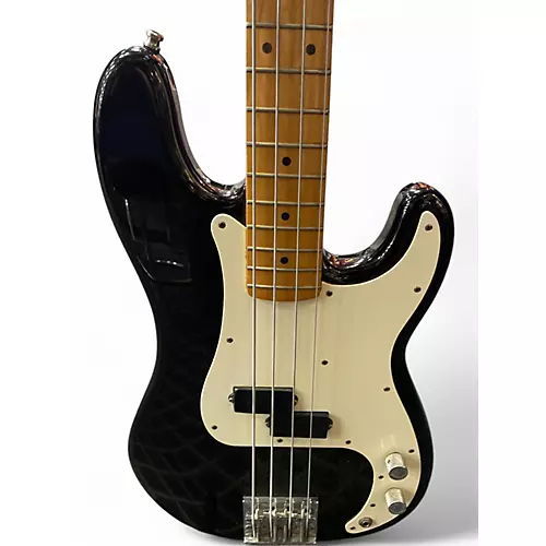 Used 1983 Fender PRECISION BASS Black Electric Bass Guitar Black - musicians--Friend