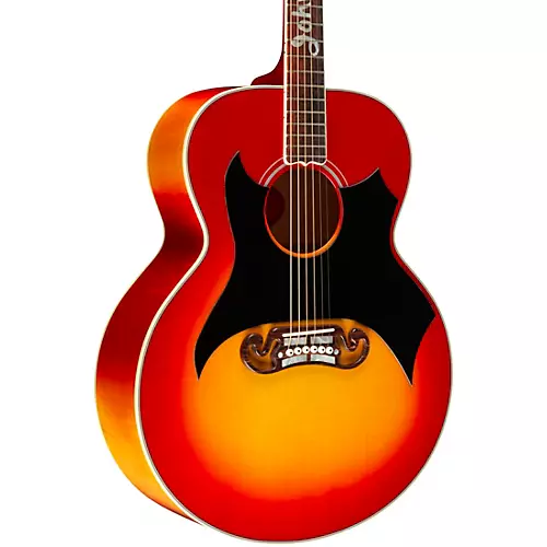 Gibson Johnny Cash SJ-200 Signature Limited-Edition Acoustic Guitar Vintage Cherry Sunburst - musicians--Friend