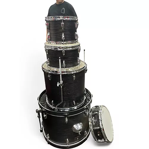 Used TAMA 5 Piece Imperialstar Black Drum Kit Black - musicians--Friend