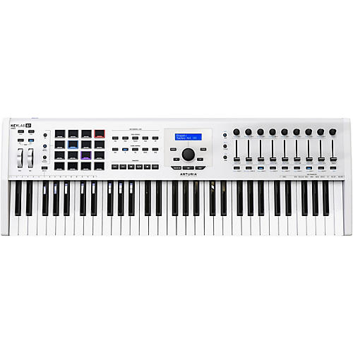 Open-Box Arturia KeyLab 61 MKII Keyboard Controller White Condition 1 - Mint - musicians--Friend