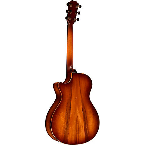 Taylor Custom Redwood-Figured Hawaiian Koa Grand Concert Acoustic-Electric Guitar Shaded Edge Burst - musicians--Friend