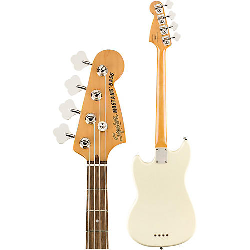 Squier Classic Vibe '60s Mustang Bass Guitar Olympic White - musicians--Friend