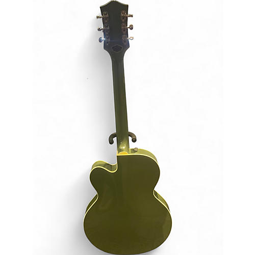 Used 2008 Gretsch Guitars G6118T LTV 125th Anniversary Smoke Green Hollow Body Electric Guitar Smoke Green - musicians--Friend