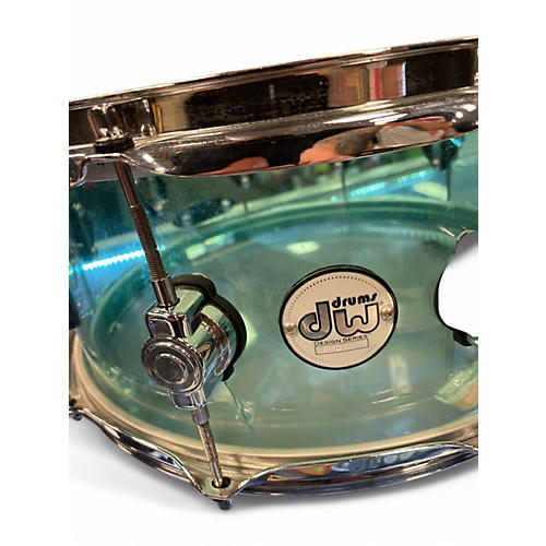 Used DW 14X6.5 Design Series Acrylic Snare SEA GLASS Drum SEA GLASS 213 - musicians--Friend