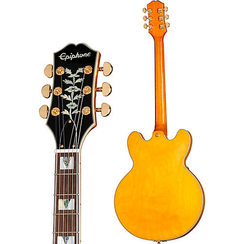 Epiphone Sheraton Left-Handed Semi-Hollow Electric Guitar Natural - musicians--Friend