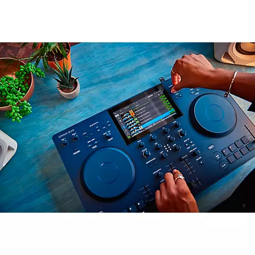 AlphaTheta OMNIS-DUO Wireless Portable All-in-One DJ System Blue - musicians--Friend