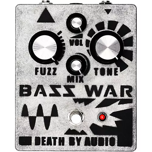 Death By Audio Bass War Fuzz/Distortion/Bass Effects Pedal Silver - musicians--Friend