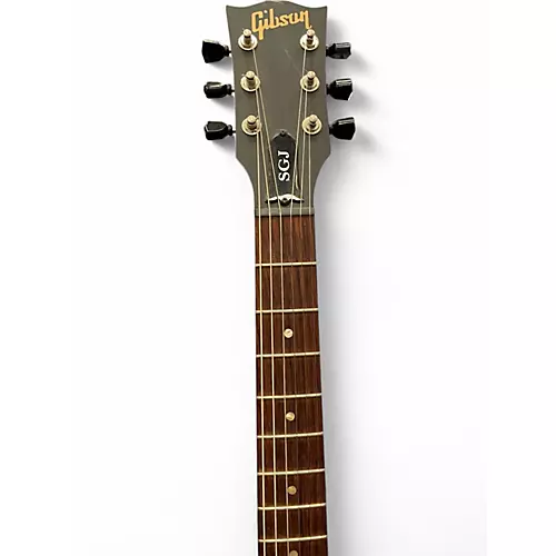 Used Gibson SGJ Low Gloss Chocolate Solid Body Electric Guitar Low Gloss Chocolate - musicians--Friend
