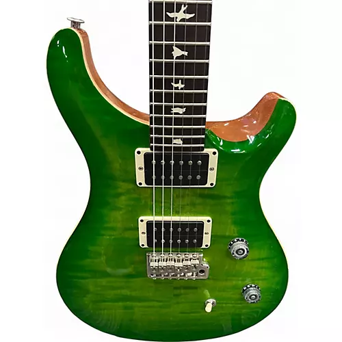 Used PRS CE24 Green Solid Body Electric Guitar Green - musicians--Friend