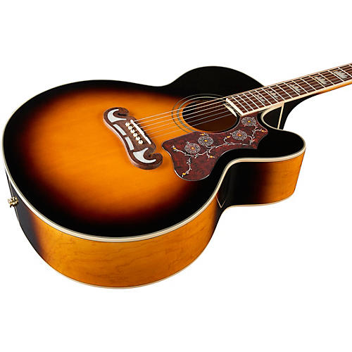 Epiphone J-200 EC Studio Acoustic-Electric Guitar Black - musicians--Friend