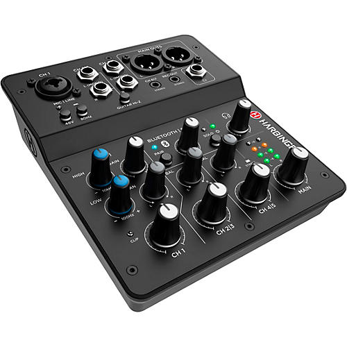 Harbinger LV7 7-Channel Analog Mixer With Gator Mixer Bag and Cables - musicians--Friend