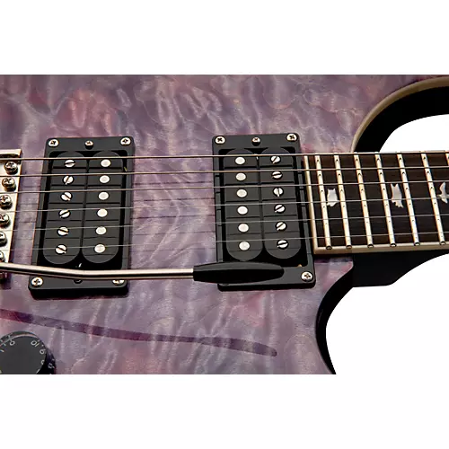 PRS SE Custom 24 Quilted Carved Top With Ebony Fingerboard Electric Guitar Violet - musicians--Friend
