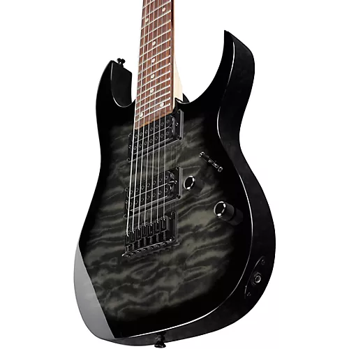 Ibanez GRG7221QA 7-String Electric Guitar Transparent Blue Burst - musicians--Friend