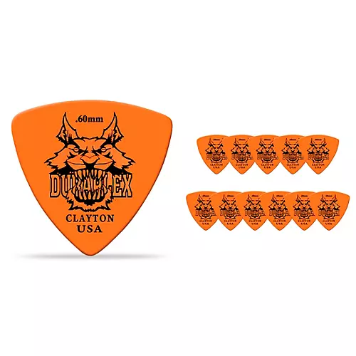 Clayton Duraplex Delrin Rounded Triangle Picks 1 Dozen .88 mm - musicians--Friend