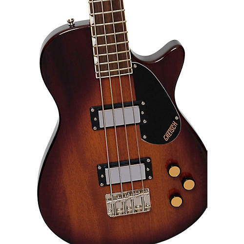Gretsch Guitars Streamliner Jet Club Bass Single-Cut Short-Scale Bass Walnut Stain - musicians--Friend