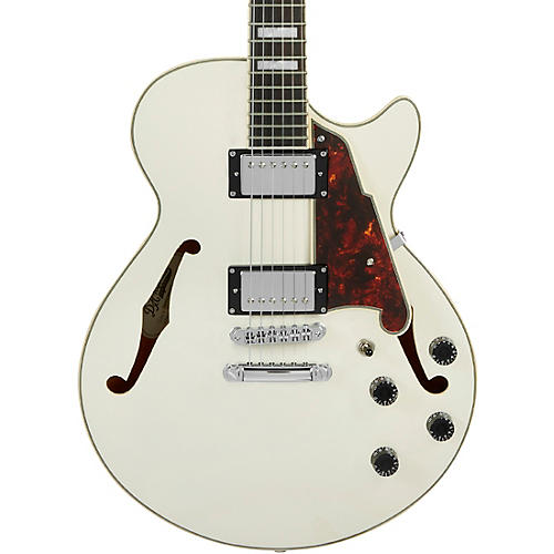 D'Angelico Premier SS Semi-Hollow Electric Guitar With Stopbar Tailpiece Champagne - musicians--Friend