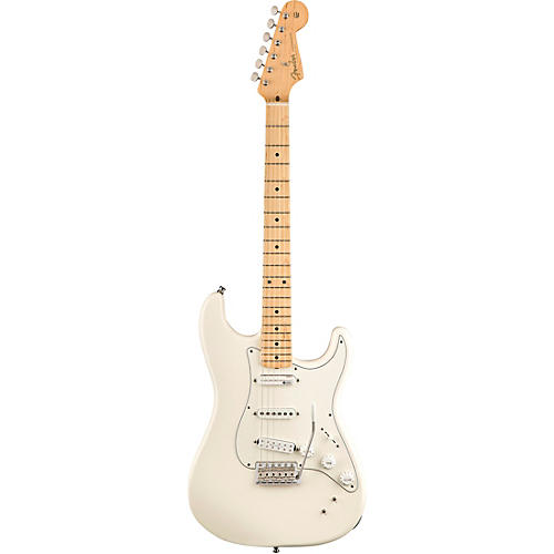 Fender EOB Stratocaster Electric Guitar Olympic White - musicians--Friend
