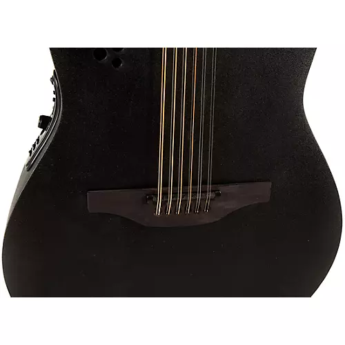 Ovation 2058TX-5-G Pro Series Elite TX Deep Contour 12-String Acoustic-Electric Guitar Textured Black - musicians--Friend