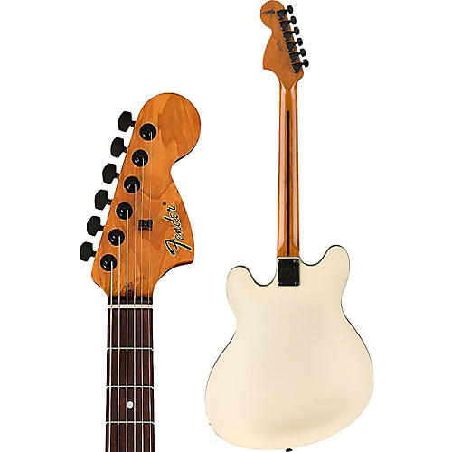 Fender Tom DeLonge Starcaster Electric Guitar Satin Shell Pink - musicians--Friend
