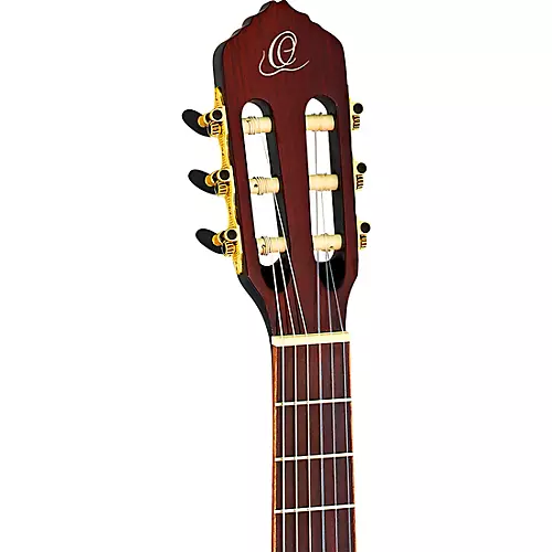 Ortega Family Series R221BK-7/8 7/8 Size Classical Guitar Gloss Black 0.875 - musicians--Friend