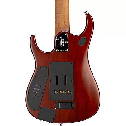 Ernie Ball Music Man JP15 Roasted Flame Maple Top 7-String Electric Guitar Cerulean Paradise - musicians--Friend