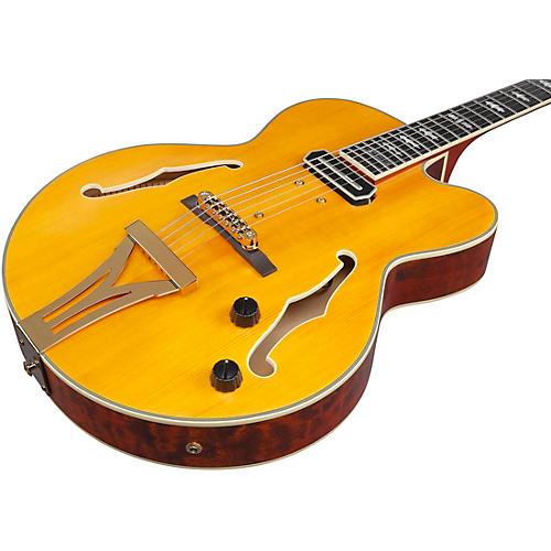 Ibanez Pat Metheny Signature Electric Guitar Natural Amber Low Gloss - musicians--Friend