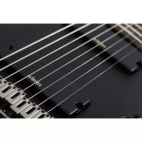 Schecter Guitar Research Demon-8 8-String Electric Guitar Satin Aged Black - musicians--Friend