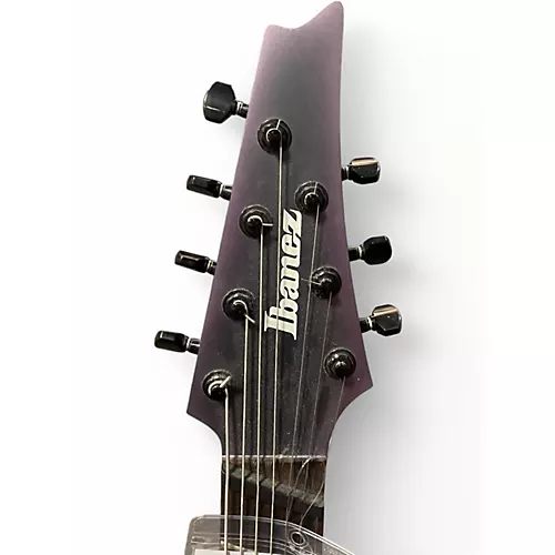 Used 2020s Ibanez RGA71AL Axion Label 7 String Black Aurora Burst Solid Body Electric Guitar Black Aurora Burst - musicians--Friend