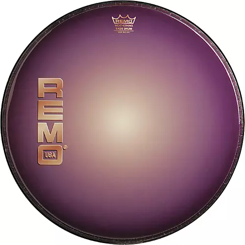 Remo Graphic Heads Purple Sunburst Resonant Bass Drum Head 22 in. - musicians--Friend