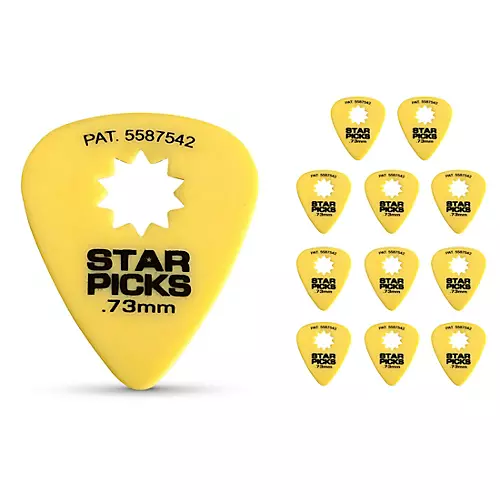 Everly Star Guitar Picks .50 mm 12 Pack - musicians--Friend