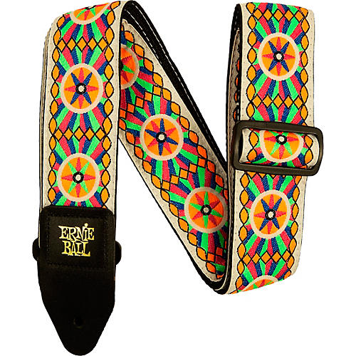 Ernie Ball Jacquard Polypro Guitar Strap Vanilla Rose - musicians--Friend