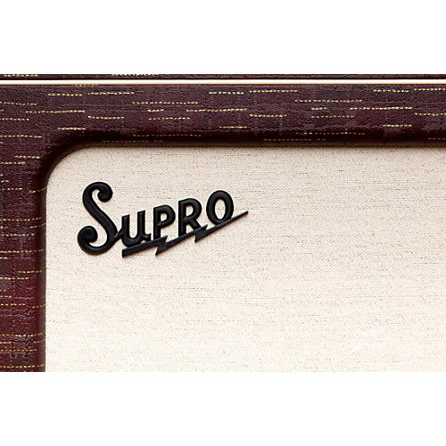 Supro Ambassador Custom 2x10 50W Tube Combo Amp Burgundy Scandia - musicians--Friend