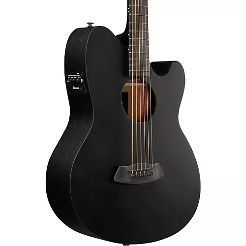 Ibanez TCY621 Talman Acoustic-Electric Guitar Blackout Flat - musicians--Friend