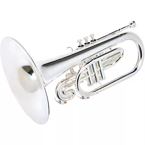 Yamaha YMP-204M Series Marching F Mellophone Silver - musicians--Friend