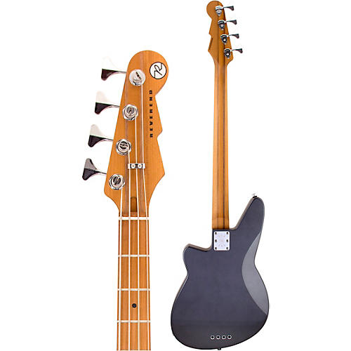 Reverend Mercalli 4 Roasted Maple Electric Bass Gunmetal - musicians--Friend